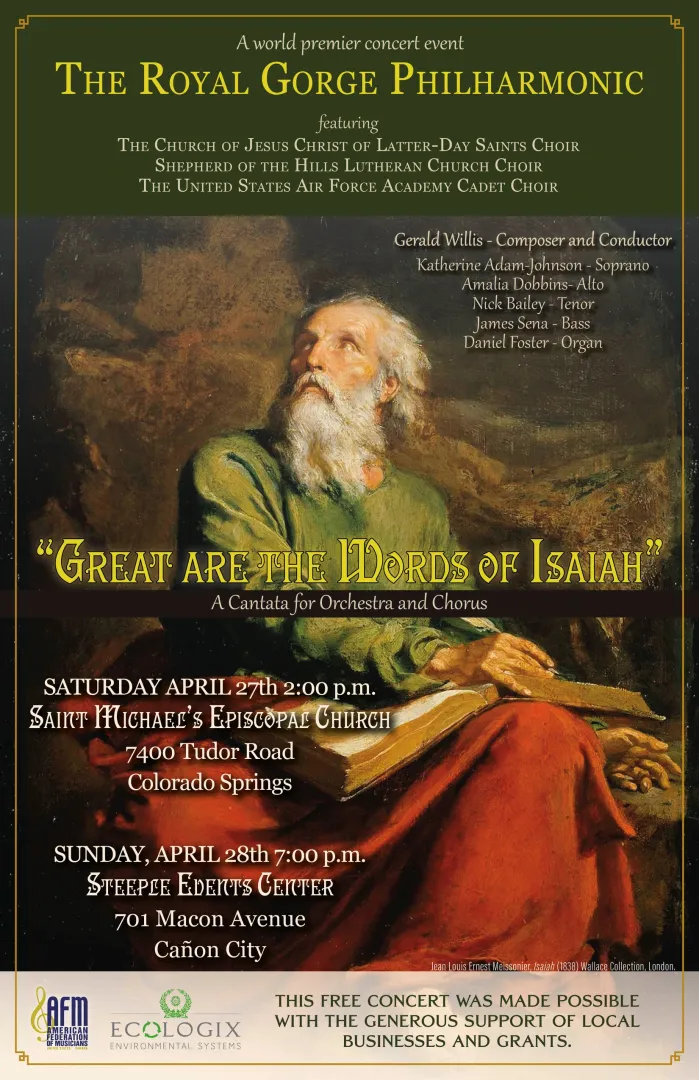 Great Are The Words Of Isaiah: A Musical Gift For Our Community